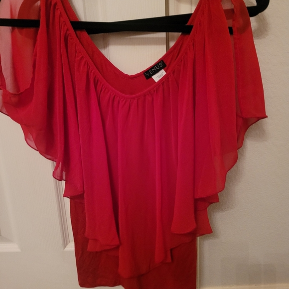 2/$40 Venus 3 size Medium Blouses Used Gently... Stretchy material,sheer top.. - Picture 11 of 14
